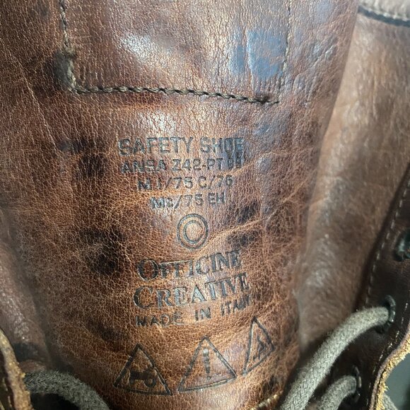 Officine Creative Moc Toe Logger Boots 8" Leather Lug Tread Size 10D M US - Picture 14 of 15